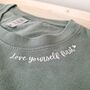 Custom Print Sweatshirt. Motivational Quote Sweatshirt, thumbnail 4 of 7