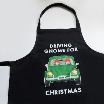 'Driving Gnome For Christmas' Apron, 3 of 5