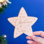 Baby's First Christmas Wooden Sign Photo Prop, thumbnail 4 of 5
