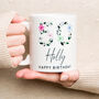 Personalised Floral 50th Birthday Mug, thumbnail 1 of 5