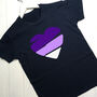 Personalised Women's Sunset Heart T Shirt, thumbnail 3 of 7