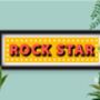 Framed Rock Star Typography Print, thumbnail 4 of 6