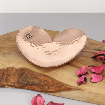 9th Anniversary Gift. Copper Heart Dish, 2 of 8