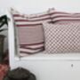 Super Stripe French Raspberry Cushion, thumbnail 2 of 4