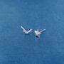 925 Silver Moon And Star Mix Match Stud Earrings, thumbnail 2 of 8