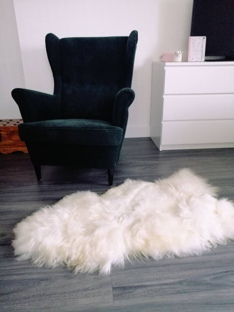 Sheepskin Rug Long Hair By HomieeStudio