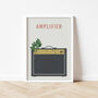 Guitar Amplifier Print | Marshall Amp Poster, thumbnail 2 of 8