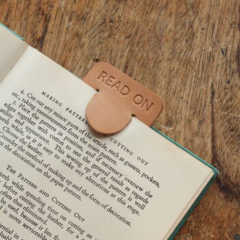 Personalised Handmade Leather Bookmark, 6 of 8