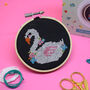 Swan Mini Cross Stitch Craft Kit, thumbnail 1 of 5
