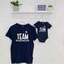 Team Surname Personalised Parent And Child Set, thumbnail 1 of 6