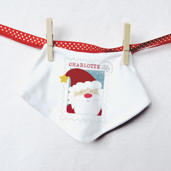 Personalised Santa 'My 1st Christmas' Baby Vest, 4 of 5