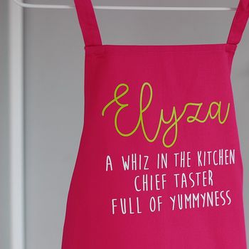 Child's Personalised Name Apron, 5 of 12