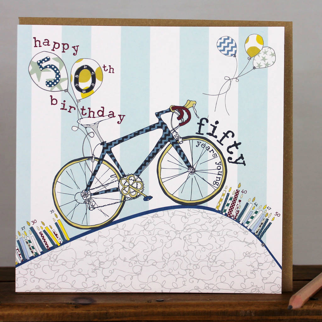 50th Birthday Card Male/Female By Molly Mae | notonthehighstreet.com