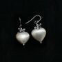 Sterling Silver Heart And Tourmaline Gemstone Earrings, thumbnail 4 of 4