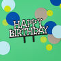 Dinosaur Themed Happy Birthday Cake Topper, thumbnail 5 of 5