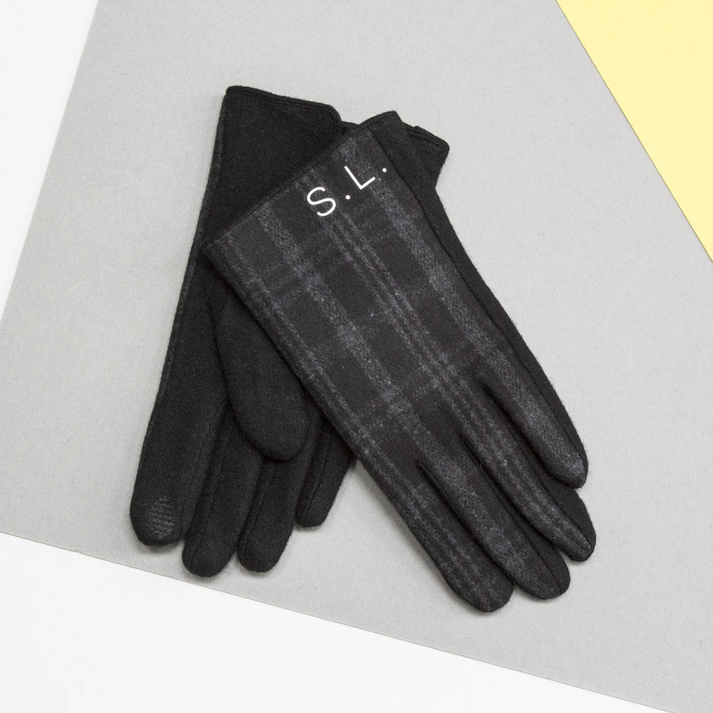 Personalised Men's Merino Wool Gloves By Studio Hop
