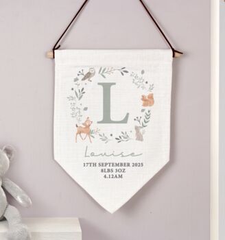 Personalised New Baby Wall Art Banner, 3 of 4