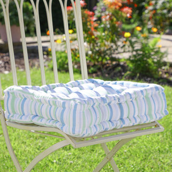 Tenby Striped Garden Box Cushions, 3 of 9