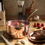 Handmade Solid Copper Saucepan With Lid, thumbnail 1 of 5
