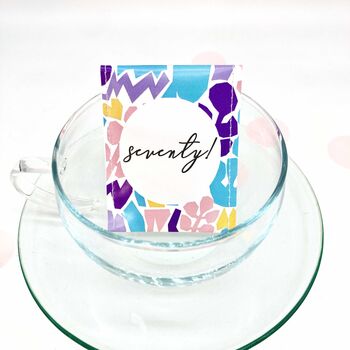 70th Birthday Tea Gift Set, 11 of 12