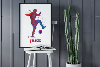 Personalised Football Poster Print, 4 of 5