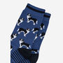 Border Collie Sheepdog Men's Bamboo Socks Blue, thumbnail 4 of 4