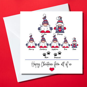 Personalised Gonk Family Christmas Cards, 6 of 6