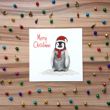 Personalised Penguin Christmas Card, 2 of 6