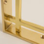 Polished Brass Art Deco Solid Brass Brackets, thumbnail 5 of 8