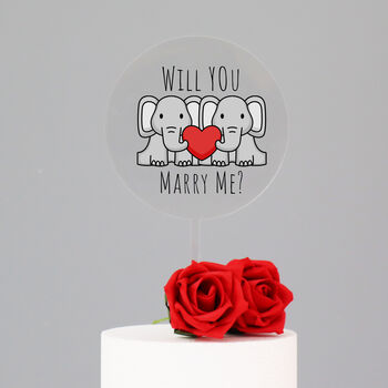 Proposal Cake Topper, 4 of 5