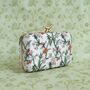 Floral Bird Clasp Clutch Bag, thumbnail 2 of 12