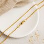 9ct Yellow Gold Light Spiga Chain – 16in To 20in, thumbnail 4 of 8