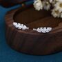 Sterling Silver Dainty Little Feather Stud Earrings, thumbnail 1 of 12