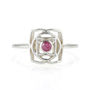 Root Chakra Ruby Ring Silver Or Gold Plated, thumbnail 4 of 10