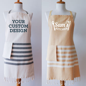 Personalised Cotton Apron And Tea Towel, Birthday Gift, 10 of 12