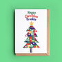Personalised Patchwork Tree Christmas Card, thumbnail 1 of 2