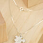 Personalised Puzzle Piece Pendant Necklace, thumbnail 2 of 7