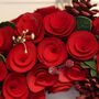 Ruby Pine Cone Luxury Christmas Wreath, thumbnail 4 of 6