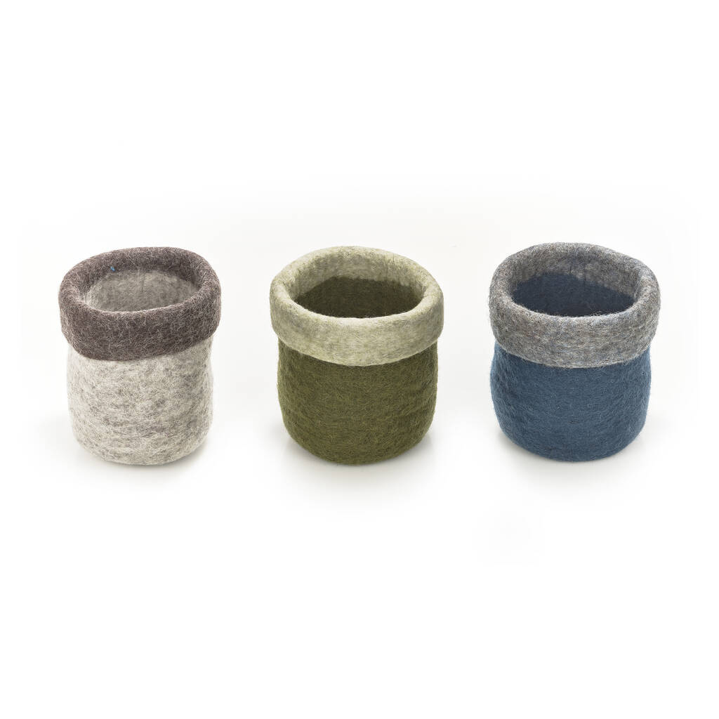 Handmade Felt Plant Pot Home Accessory By Felt so good