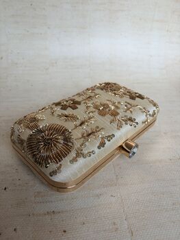 Light Gold Rectangular Clutch, 2 of 9