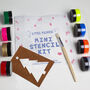Rocket Mini Fabric Ink Stencil Kit, thumbnail 11 of 11