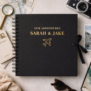 Personalised Travel Scrapbook Album Anniversary Gifts, Holiday Photo Book, 4 of 11