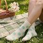 Shasta Daisy Socks Gift Box Set Ree Korean Cotton Blend, thumbnail 8 of 10