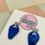Christmas Lights Glitter Christmas Earrings / Festive Jewellery / Shimmering Multi Colour Dangles, thumbnail 9 of 12