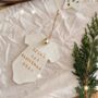 Personalised Baby's First Christmas Gold Bauble Tree Decoration, thumbnail 1 of 2