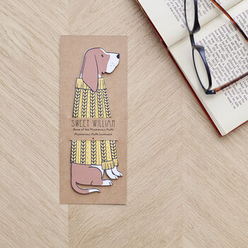 Basset Hound Dog Bookmark Personalisation Available, 4 of 11