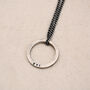 Men's Personalised Circle Pendant Necklace, thumbnail 10 of 12