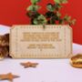 Personalised Christmas Wooden Ticket Gift Voucher, thumbnail 3 of 5