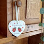 Valentine's Day Love Bug Ceramic Hanging Gift, thumbnail 5 of 6