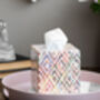 Wooden Rainbow Tissue Box Cover, thumbnail 1 of 3